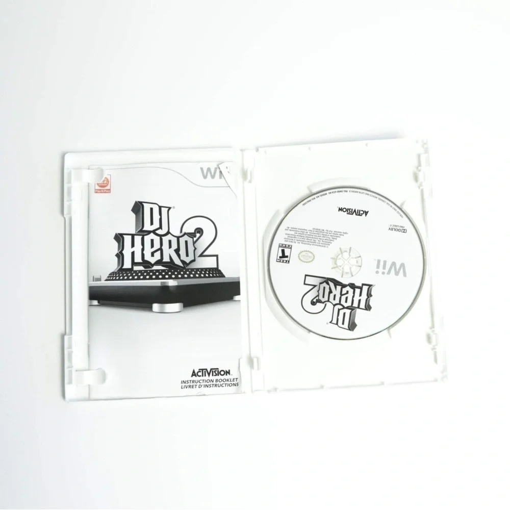 Nintendo Wii DJ Hero 2 console computer game music sing karaoke fun play